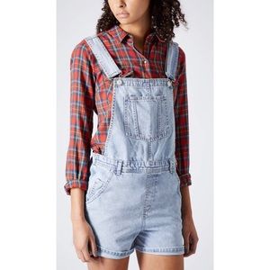 Topshop Moto Denim Overalls